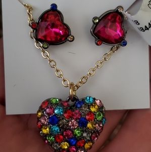Necklace and Earrings Set Betsey Johnson
